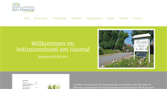Desktop Screenshot of hotel-am-hasetal.de